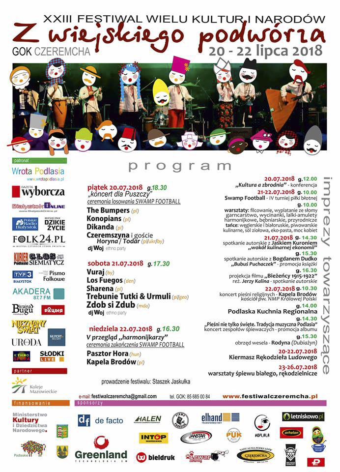 XXIII Festiwal Wielu Kultur i Narodów - plakat
